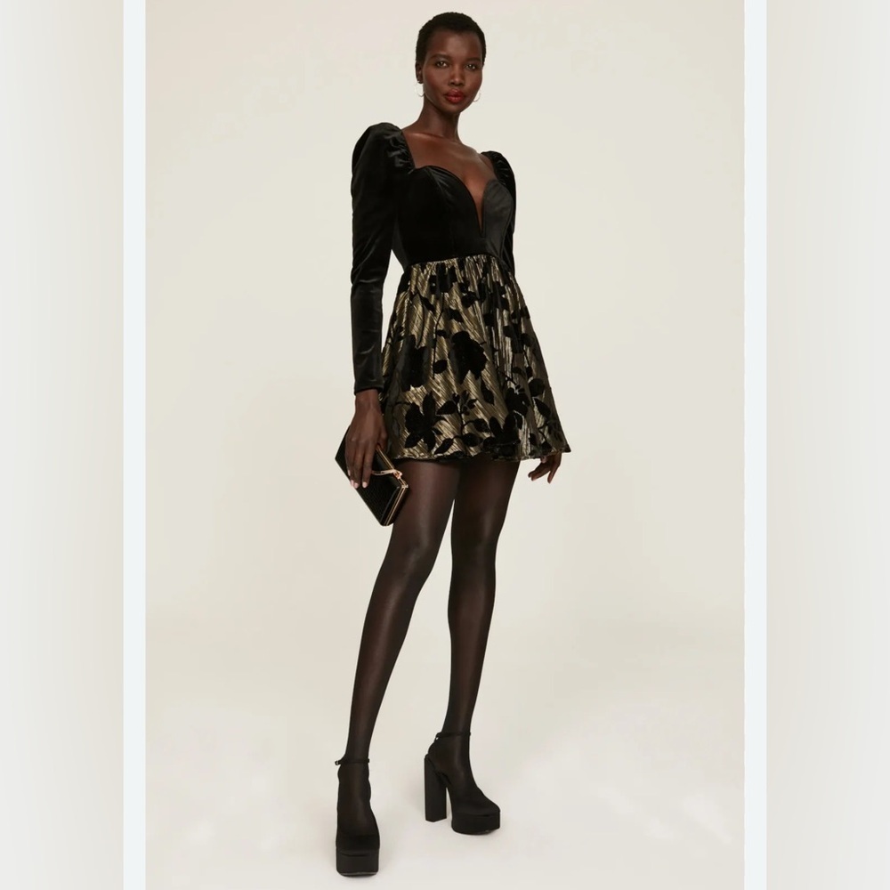 Ashley Park X RTR Encore Velvet Mini Dress Size 10